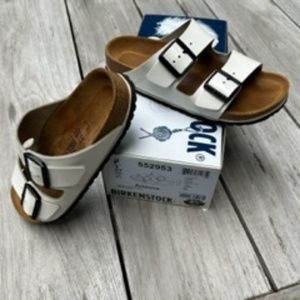 BIRKENSTOCK White Patent Arizona
